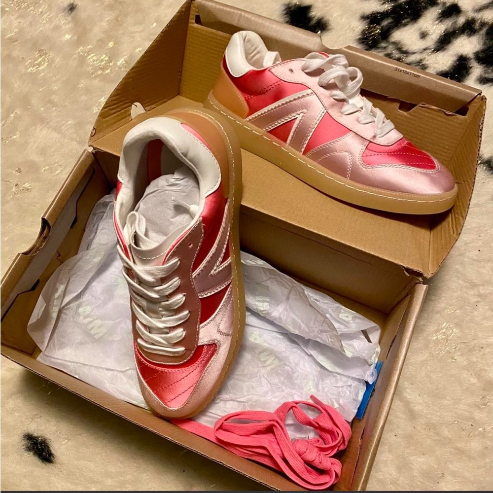 MIA Pink and White Women's Sneakers - Picture 2 of 7